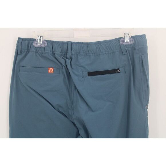 SKY MANUFACTURING BLUE NYLON STRETCH HIKING JOGGING PANTS SIZE M NWT SAMPLE - Picture 7 of 9